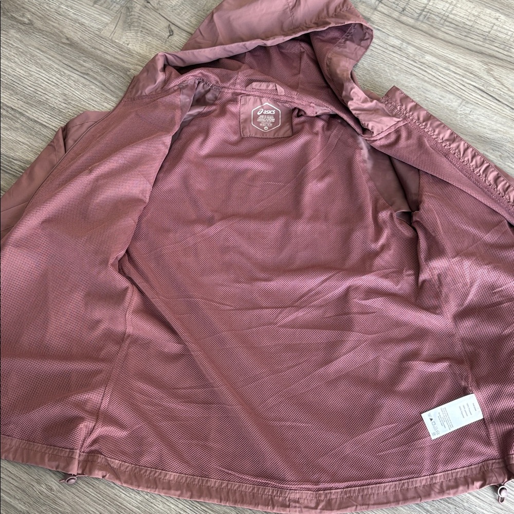 Asics Woven FZ Hooded Run Jacket XS NWT - Picture 9 of 11